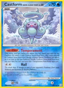 Castform Schneewolkenform