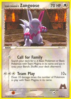 Team Magmas Zangoose