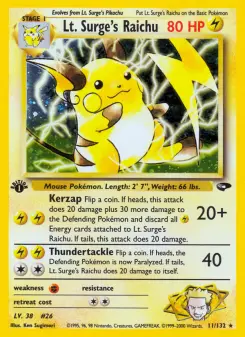 Raichu von Lt. Surge