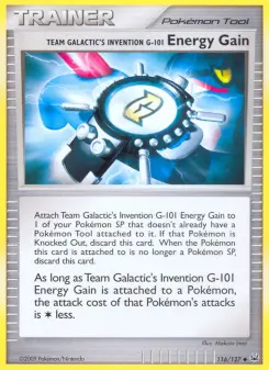 Team Galactic의 발명품 G-101 에너지 게인