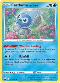 Castform Forma Lluvia
